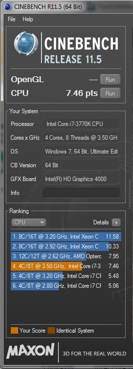  Cinebench R11.5 x64 ( İşlemcisine Güvenen Buraya ) :D