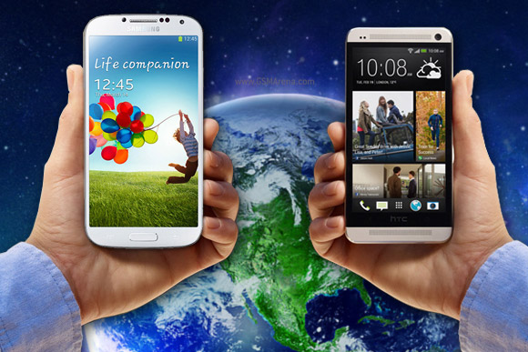  ## GSM Arena : Galaxy S4 > HTC One , Xperia Z ##