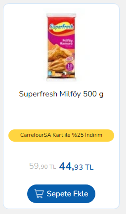 CarrefourSa Kart'la; indirimi yakala