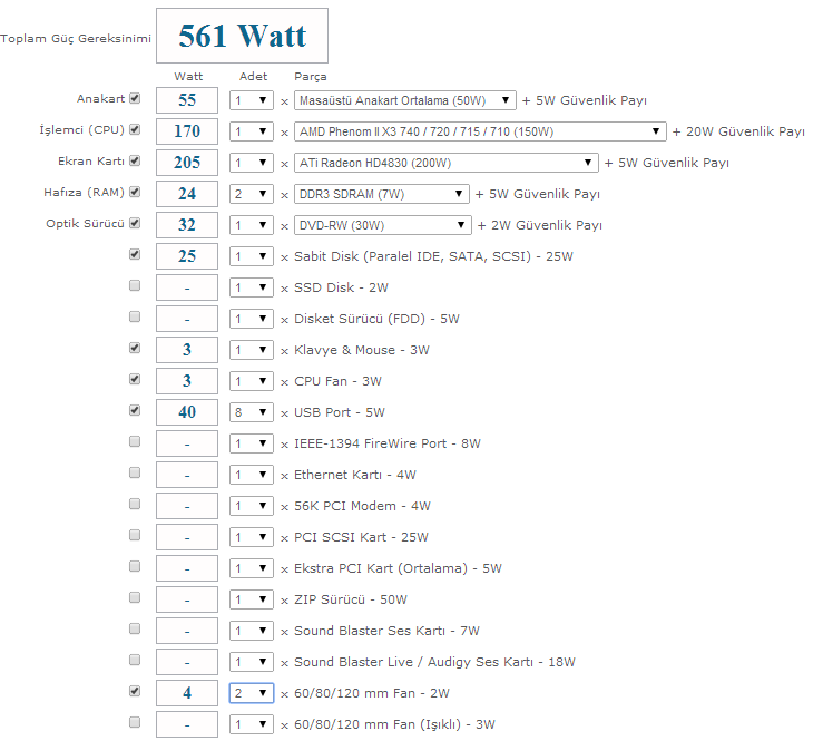  güç kaynağı alacağım?