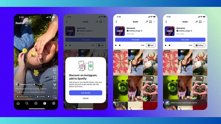 Instagram'da beğendiğiniz müzikleri Spotify'a ekleyebileceksiniz