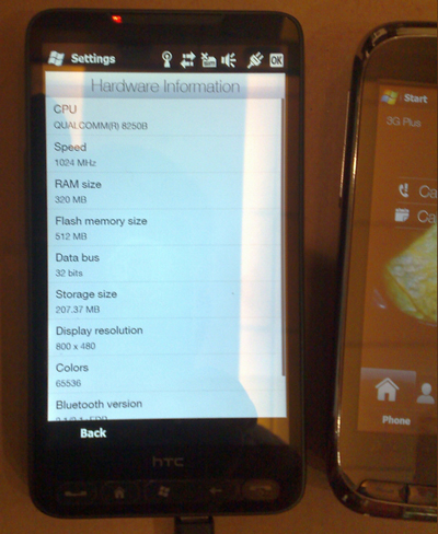  HTC HD2 (LEO) 4.3 inch / Snapdragon 1Ghz (Yeni fotolar eklendi)