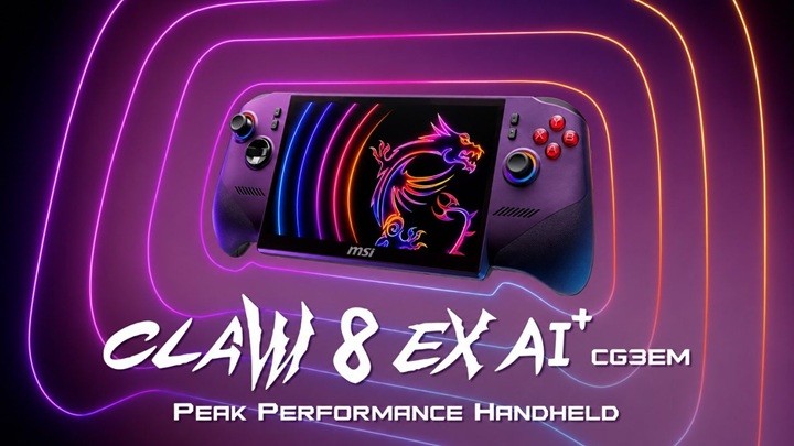 Intel Arc G3 Extreme GPU'lu MSI Claw 8 EX AI+ tanıtıldı: İşte özellikleri