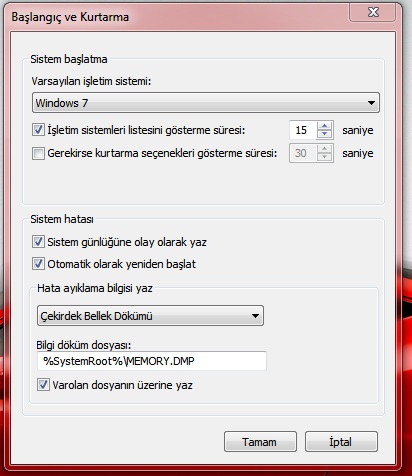  Aynı Sisteme İki Windows 7 hakkında yardım