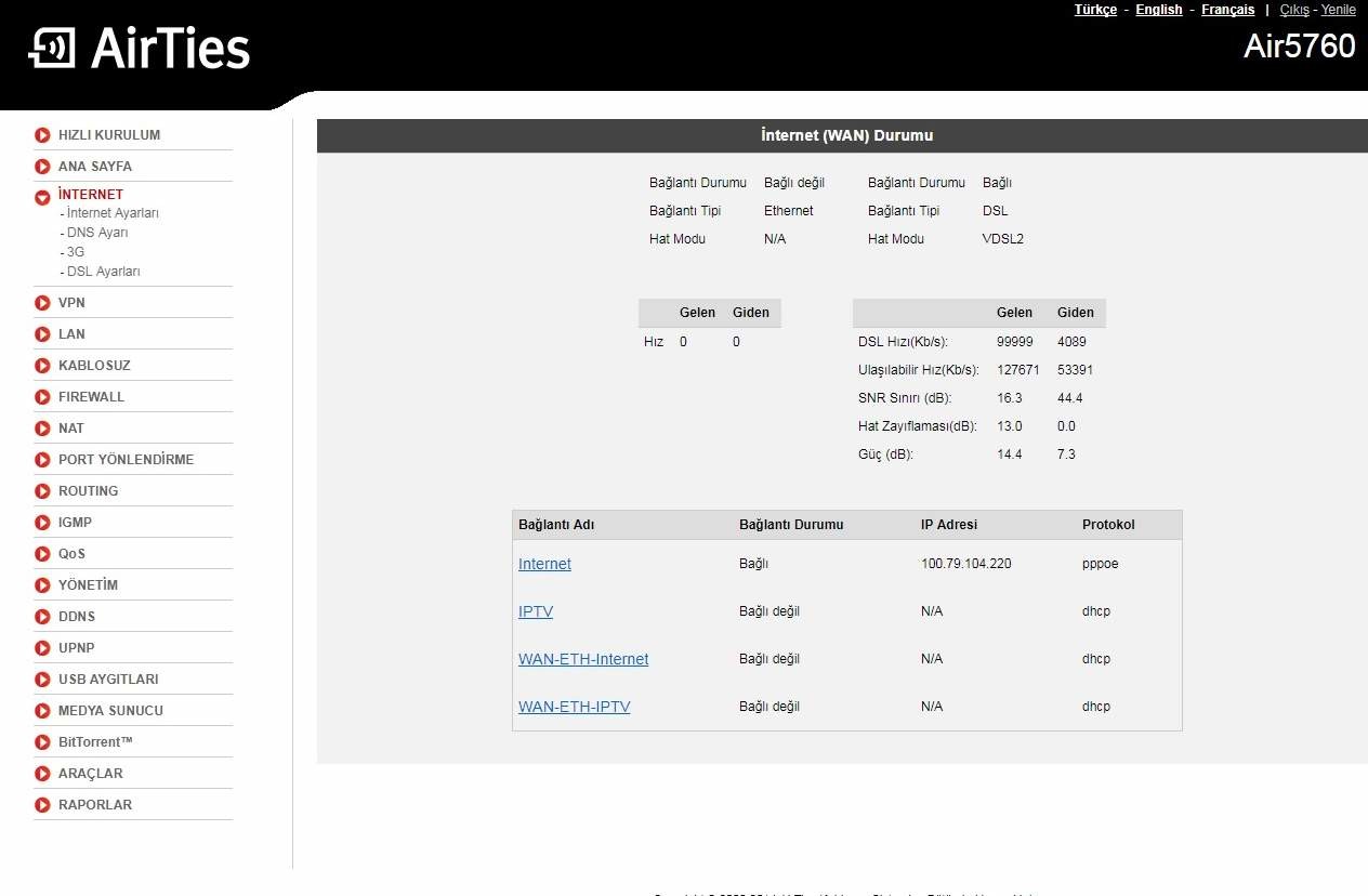 vdsl fiber problemi (ttnet)