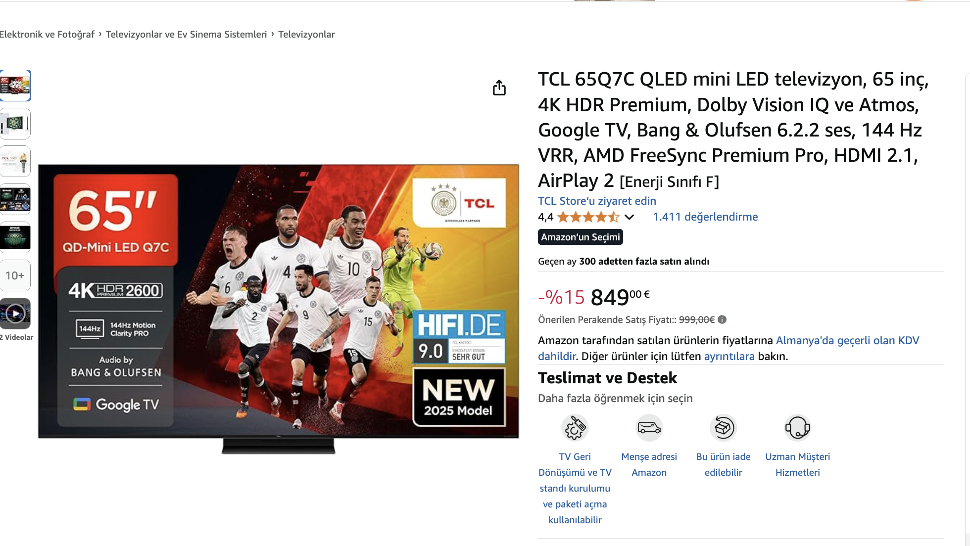 TCL Qled ve Led Televizyonu İnceleme Paylaşım Ana konu