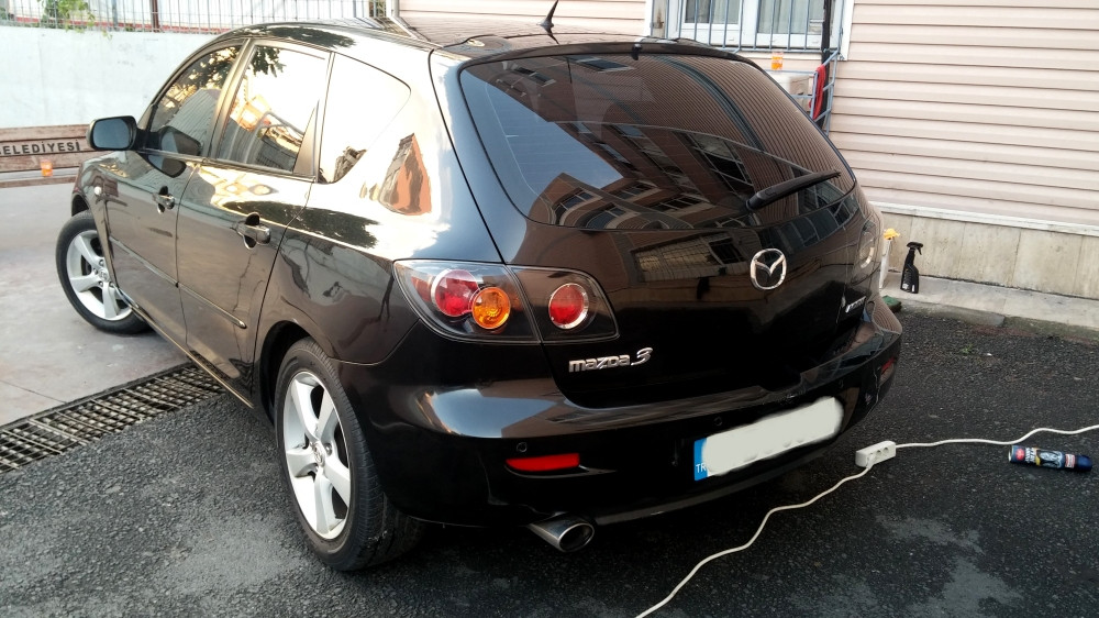 Griden siyaha Mazda3 pasta cila uygulamamız » Sayfa 1 1