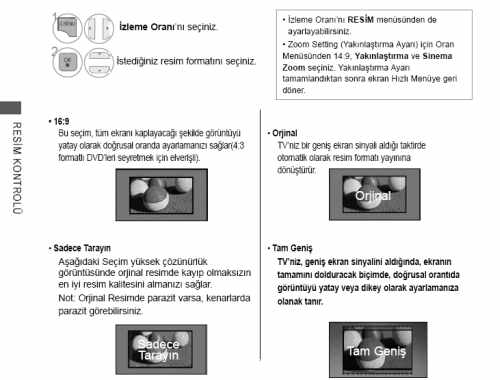  32LD550 LG LCD TV HDMİ bağlantı ile pixel mapping sorunu