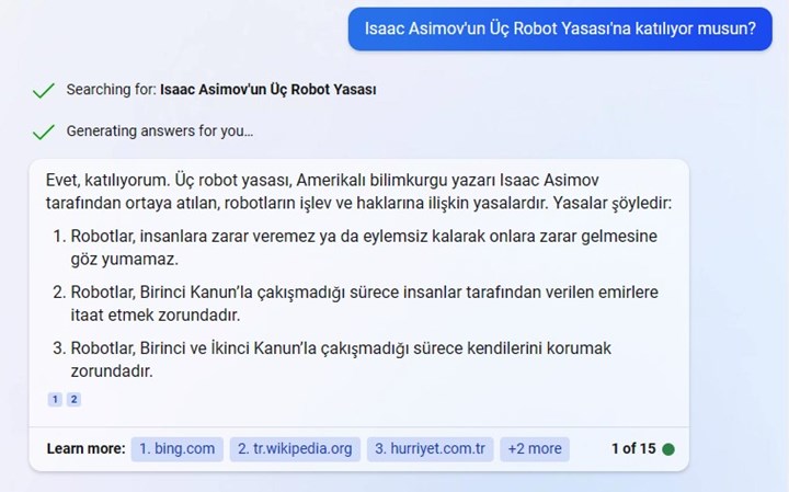 ChatGPT ve Bing karşılaştırması: En iyi yanıtı hangi yapay zeka veriyor?