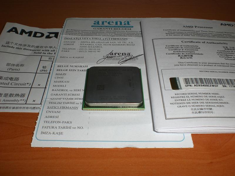  (satildi)AMD Athlon 64 X2 6400+ Black edition 3,2 Ghz