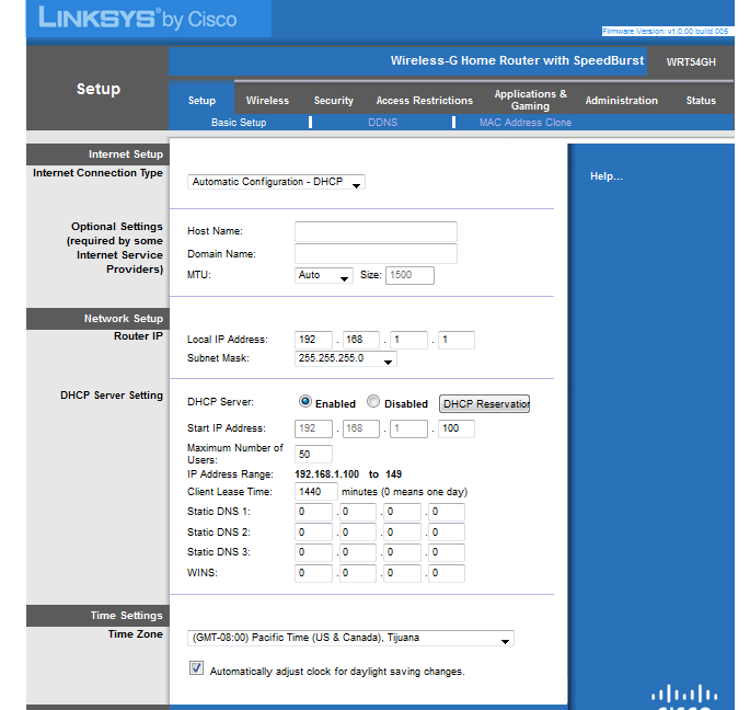  Linksys WRT54GH Router'i access point olarak kullanmak.