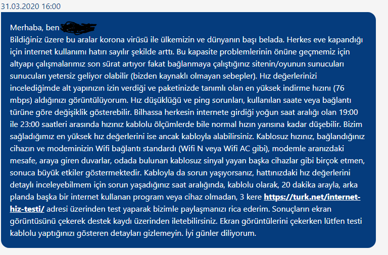 [ANA KONU] Türknet 2020 Türkiye Geneli İnternet Kesintileri -6 Temmuz -Kesinti Güncel-