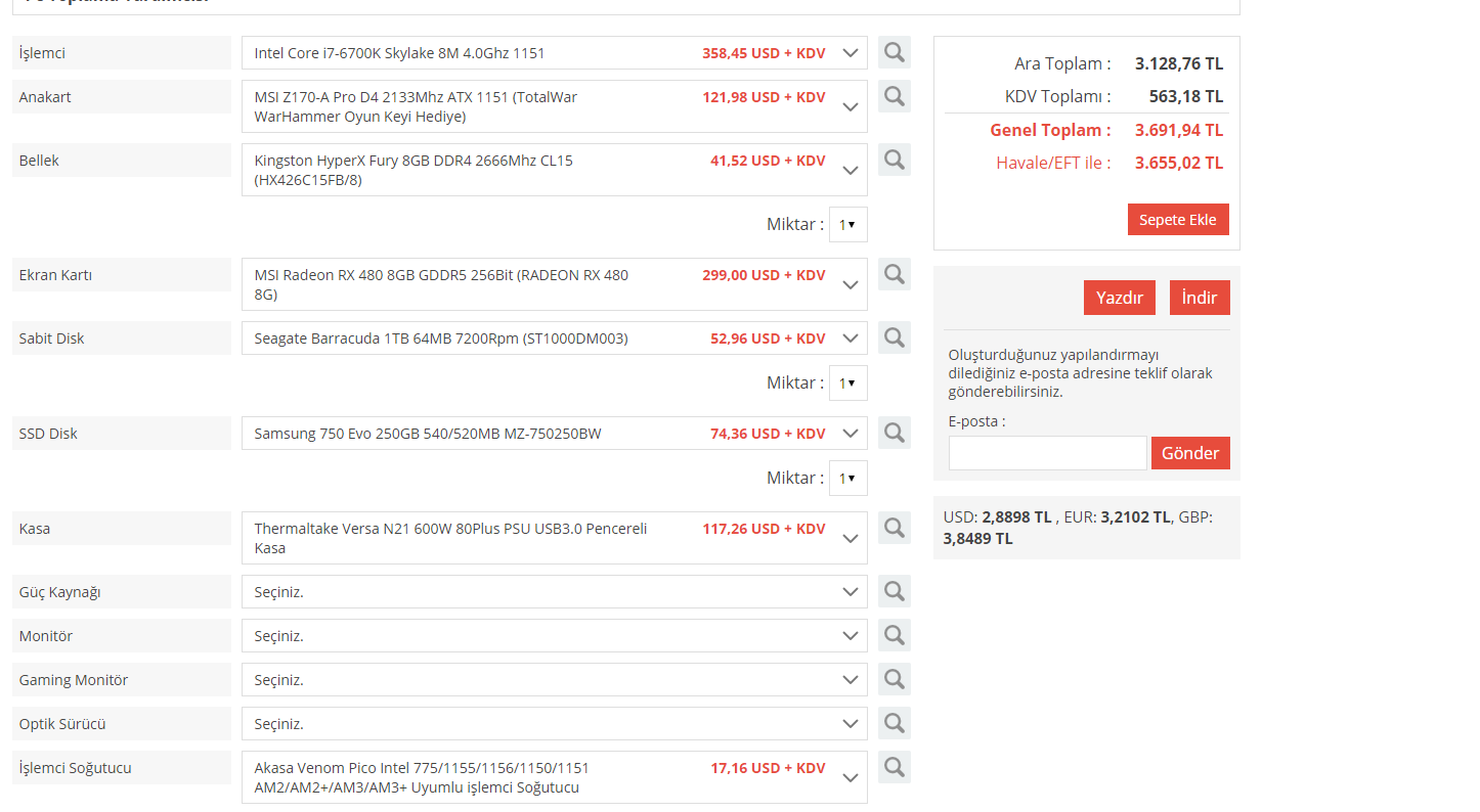  Fx6300 ve hd7850 li sisteme tavsiye veya 3.500 tl yeni sistem tavsiyesi ?