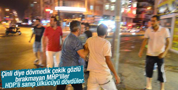  Antalya'da MHP'liler HDP'li diye MHP'liyi dövdü