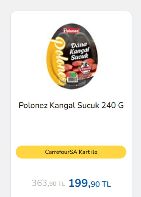 CarrefourSa Kart'la; indirimi yakala