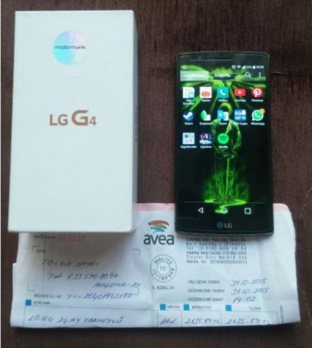 SADECE LG G5 veya LG G6 İLE TAKASLIK LG TURKİYE GARANTİLİ  LG G4.