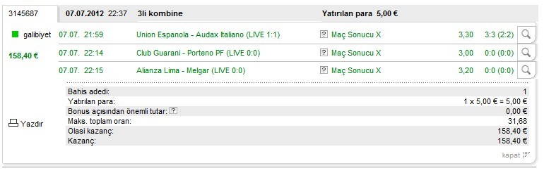  Iddaa´nin sifresini cözdüm