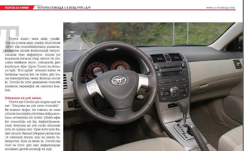  *** YENİ NESİL TOYOTA COROLLA TEST***