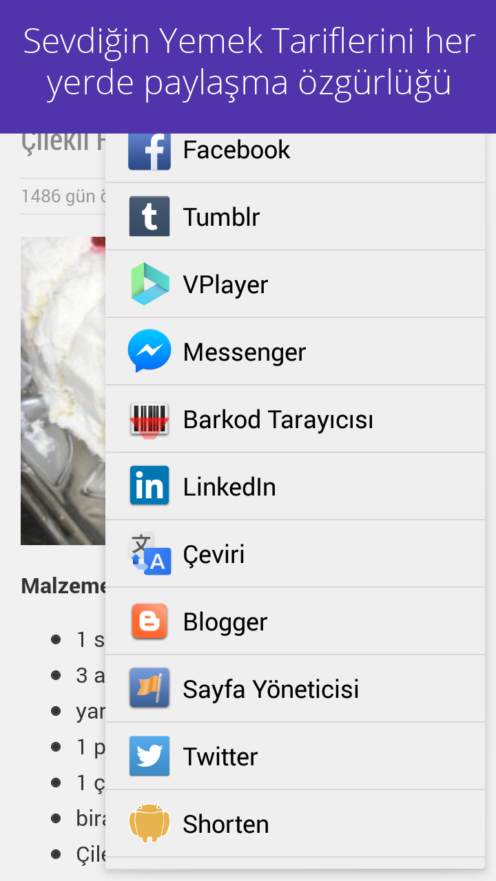  Yemek Tarifleri Kitabı! (Ücretsiz+Resimli+İnternetsiz+Android)