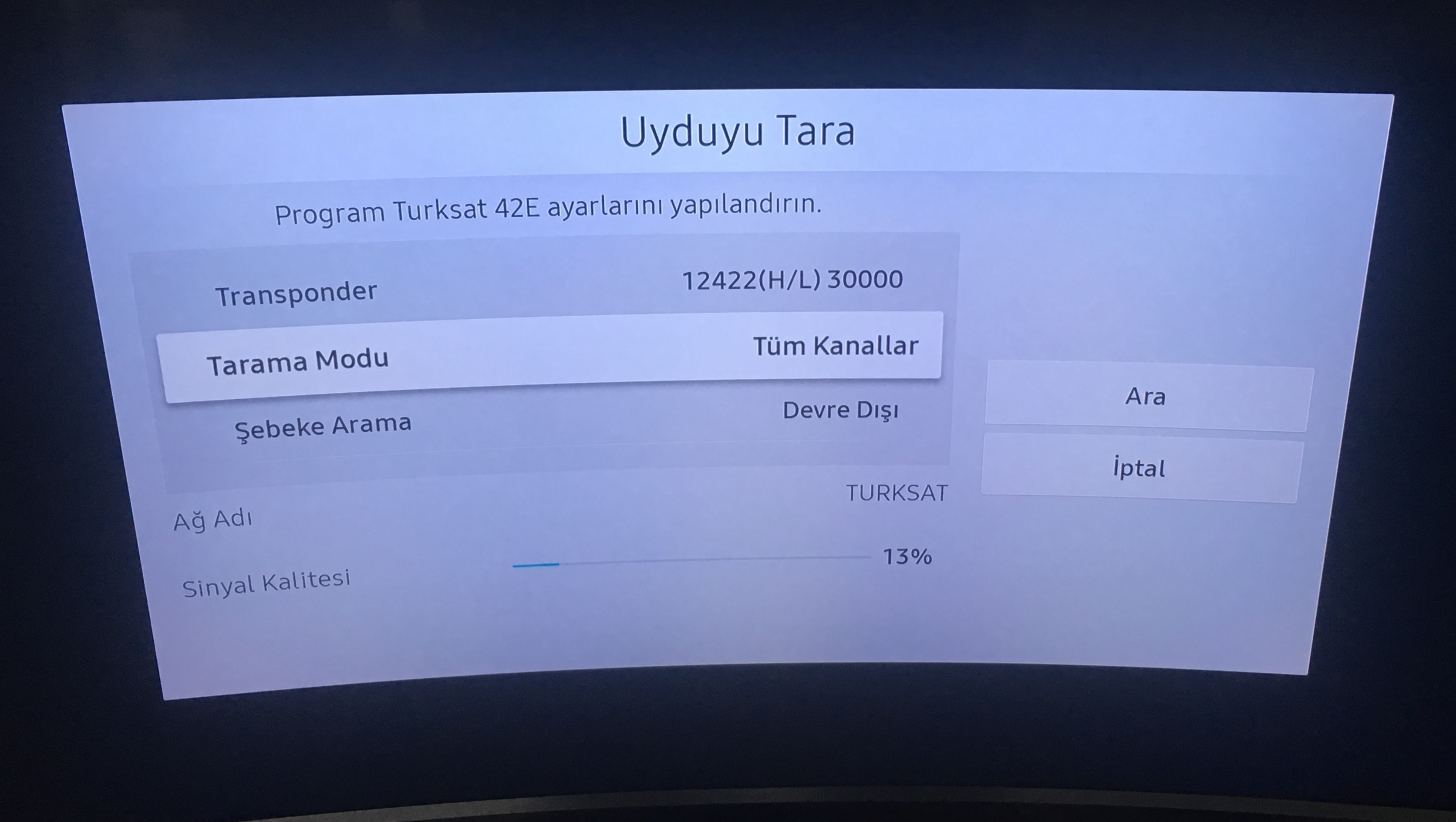samsung tv trt 4k ve hd yayin izleyemiyorum