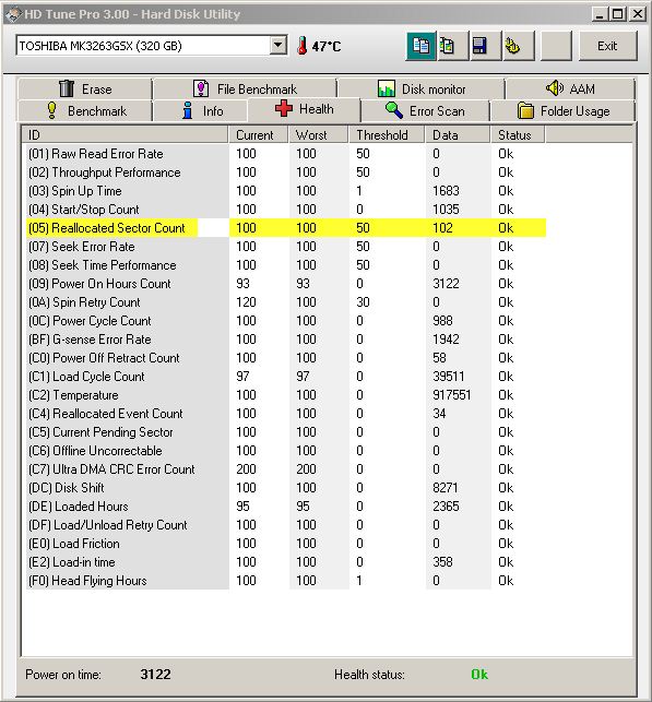  HD tune programlı ile harddisk testi resimli anlatım