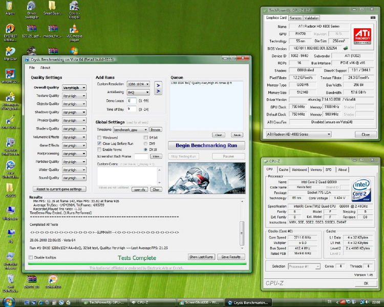  TR de ilk ATİ HD 4870 kullanıcı testleri Crysis, Vantage, COD4 , TDU, GRİD, DevilMayCry4, COD4