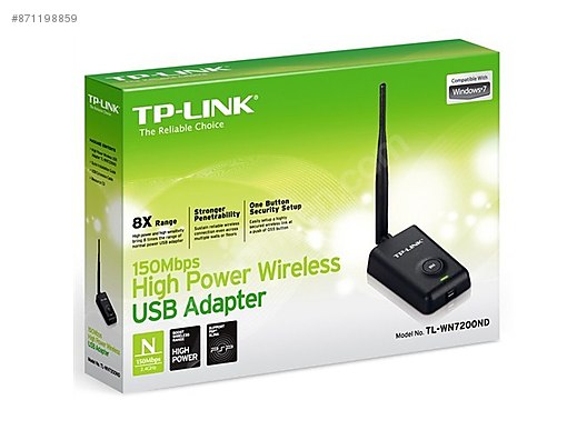 [SATILDI] TP-LINK WN7200ND Kablosuz Usb Adaptör High Gain