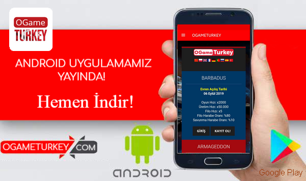 OGame Turkey Android App Yayında!