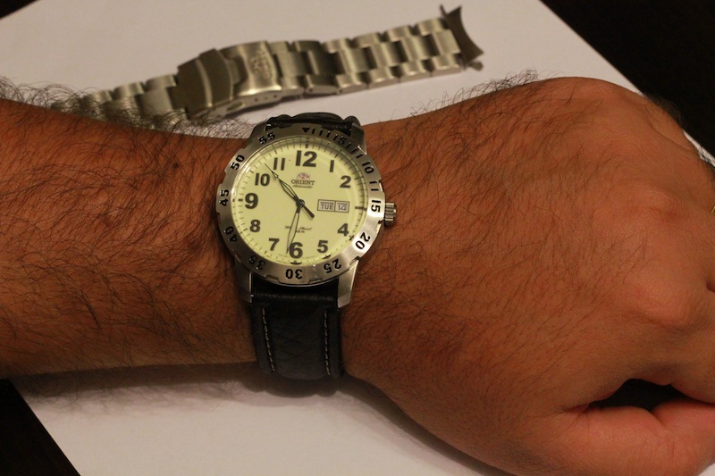  Satılık Orient otomatik EM7A002R, Aviator, full luminova(fosfor) kadran