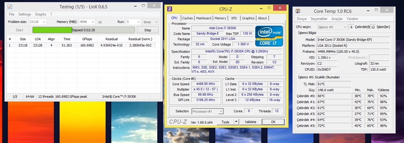  Cevap:  Intel i7-3930k Overclock Değerleri