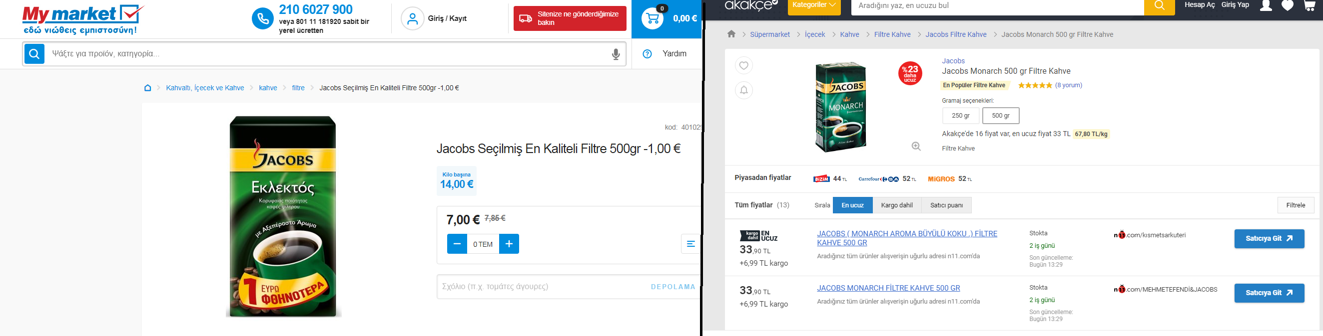 Batmış Yunanistan ve Türkiye Market Fiyatları » Sayfa 10 11