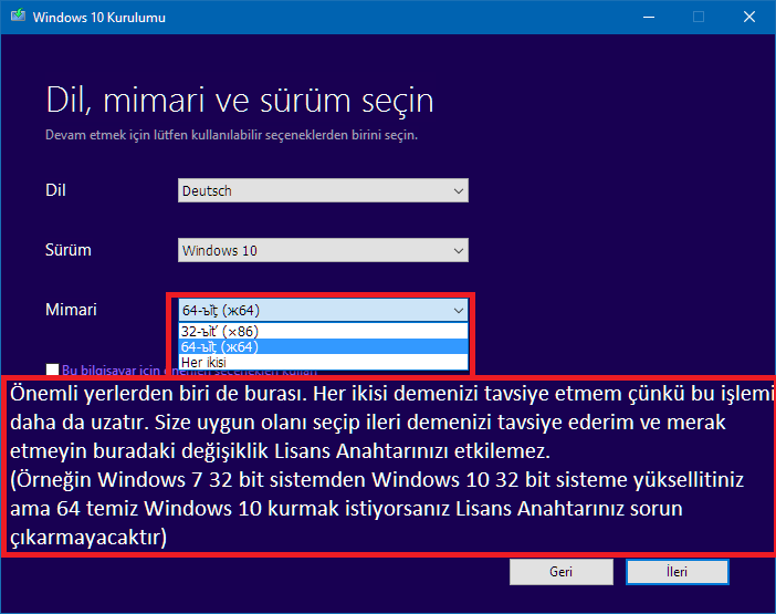  Windows 10'a Yükseltme ve Temiz Kurulum [Resimli Anlatım]