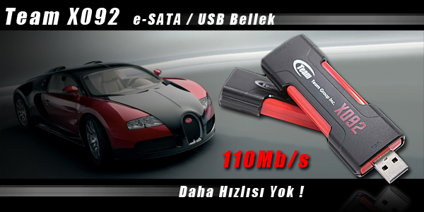  SATILIK TEAM Xtreem X092 32GB Ultra Hızlı eSATA/USB Memory-fiyat düştü-