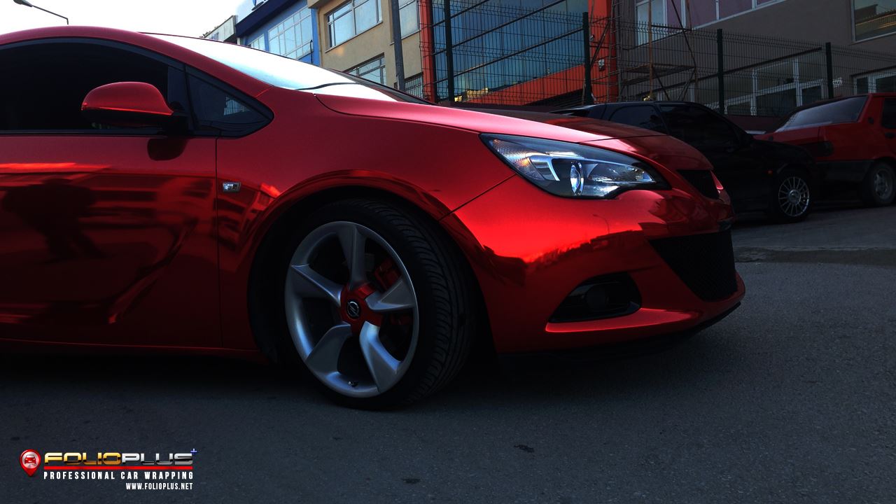  Chrome Red |Opel Astra GTC| FolioPlus Araç Kaplama Merkezi