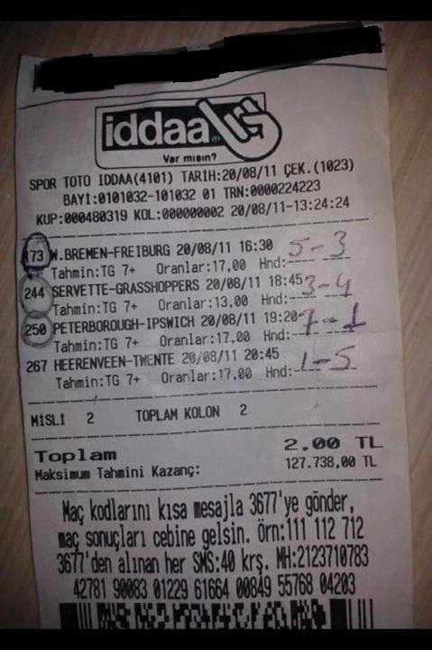  Tutturduğum kupona bakın cok acayip  ss'li (iddaa)