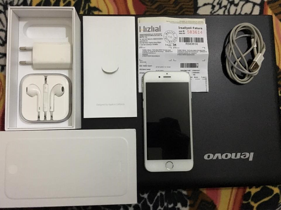  İPHONE 6 64 GB BEYAZ RENK FULL KUTULU FATURALİ