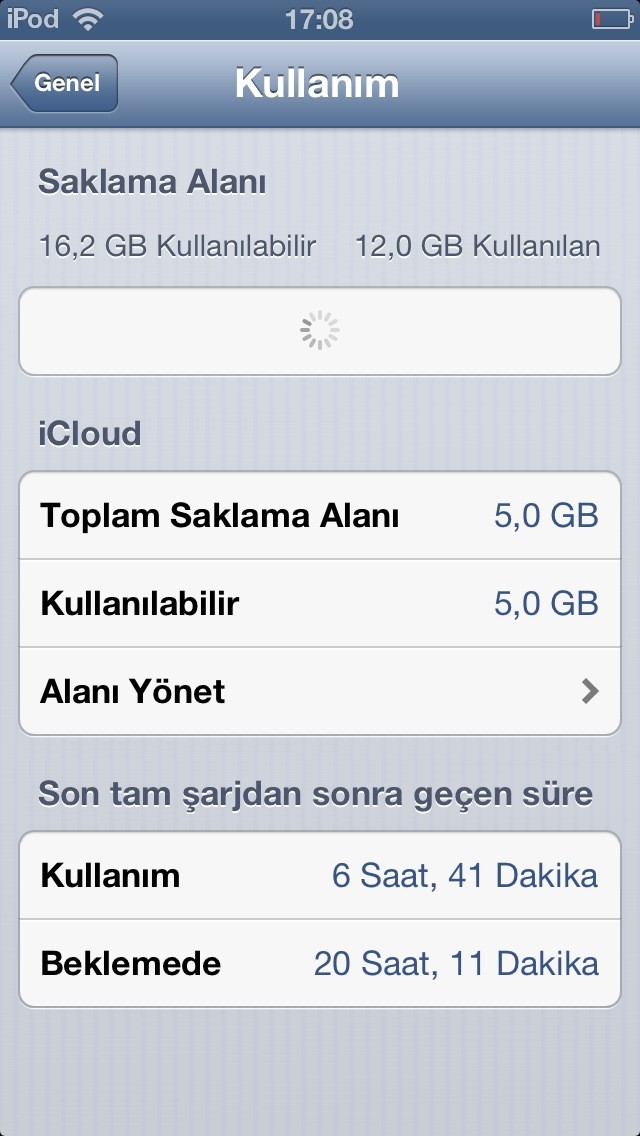  iPod Touch 5g Pil Dayanıklığı