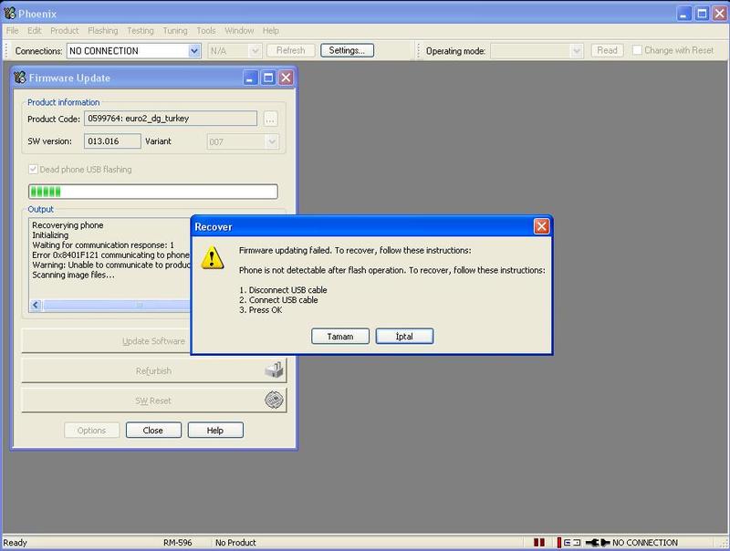  N8 Phoenix Flash sonrası açılmıyor.