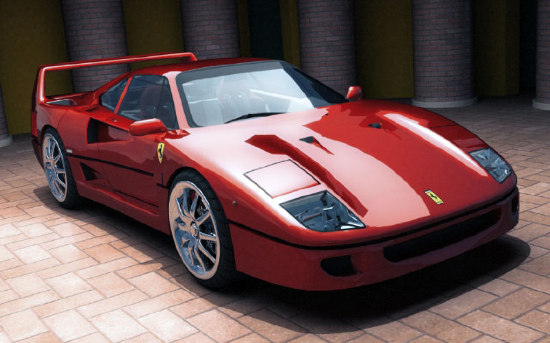  Ferrari F40(3D) By....King....