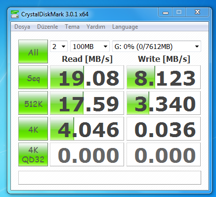  FLASH DISK TEST BAŞLIĞI!!!