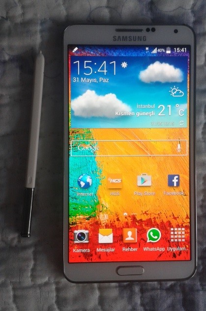  Satılık Samsung Galaxy Note 3 Beyaz Genpa Garantili Faturalı Kutulu 1050TL