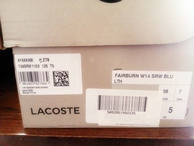  Lacoste Fairburn W14 LACİ ORJİNAL Bayan Ayakkabı 74,99 TL