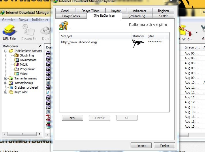  alldebrid i nasıl internet download managerla senkronize ederim?