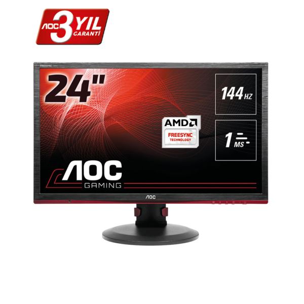 [SATILDI] AOC 24" G2460PF 1ms 144Hz Full HD HDMI DVI DP FreeSync GAMING MONİTÖR