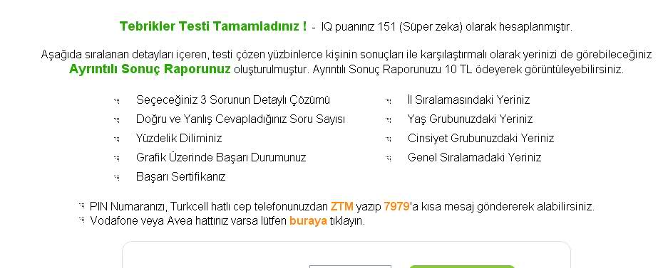  Zeka Testi Merkezi (IQ sunun kaç olduğunu bilen var mı)