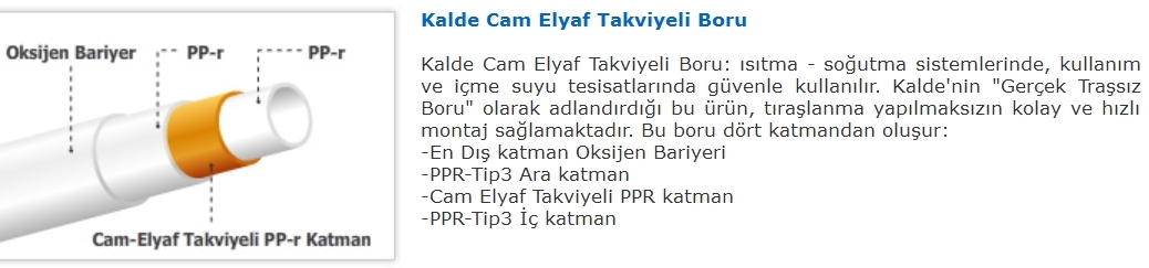  Oksijen Bariyerli Boru Hakkında