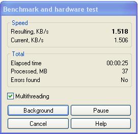  Winrar V3.62 ile cpu benchmark