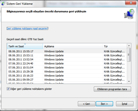  windows sürücü modeli hatası