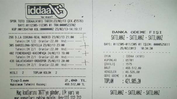937 bin tl kazandınız opel astra alır mısınız ?