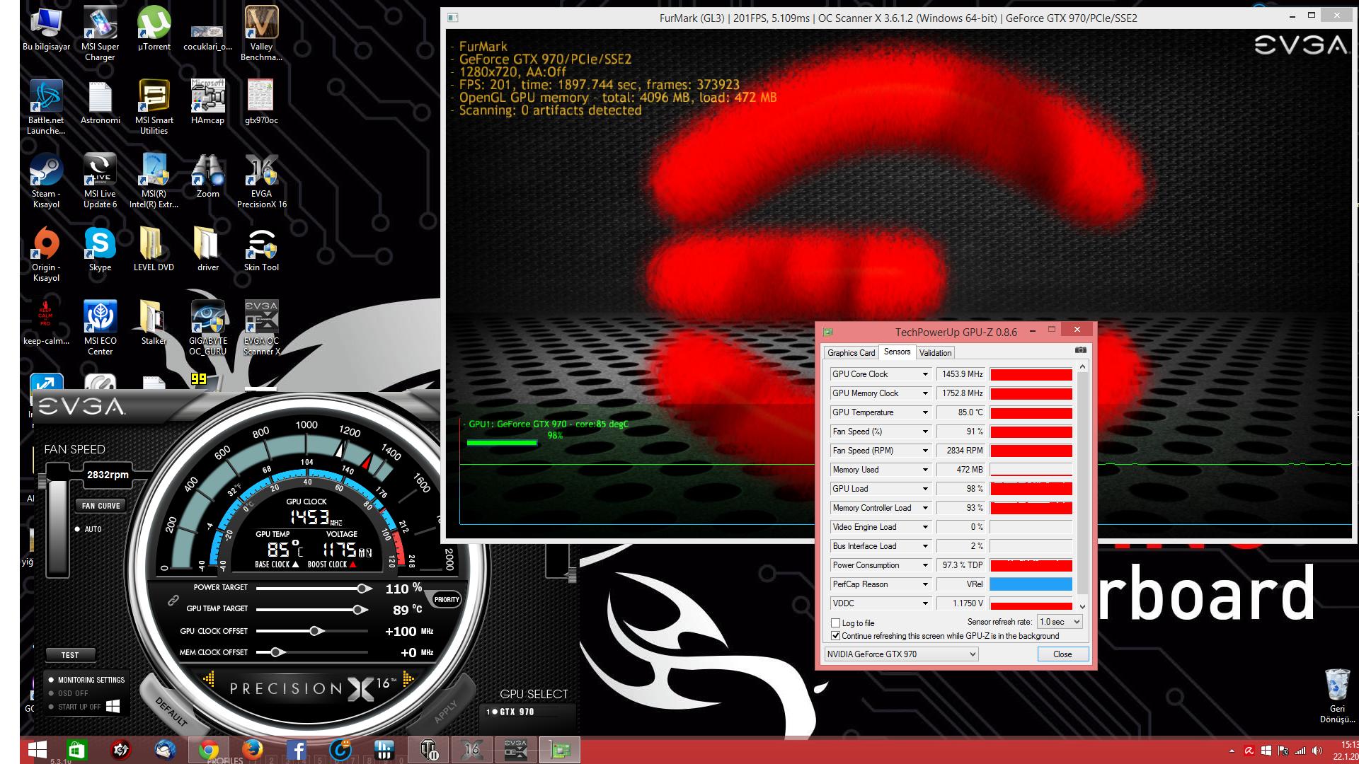  MSI GTX 970 OVERCLOCK TAVSİYE